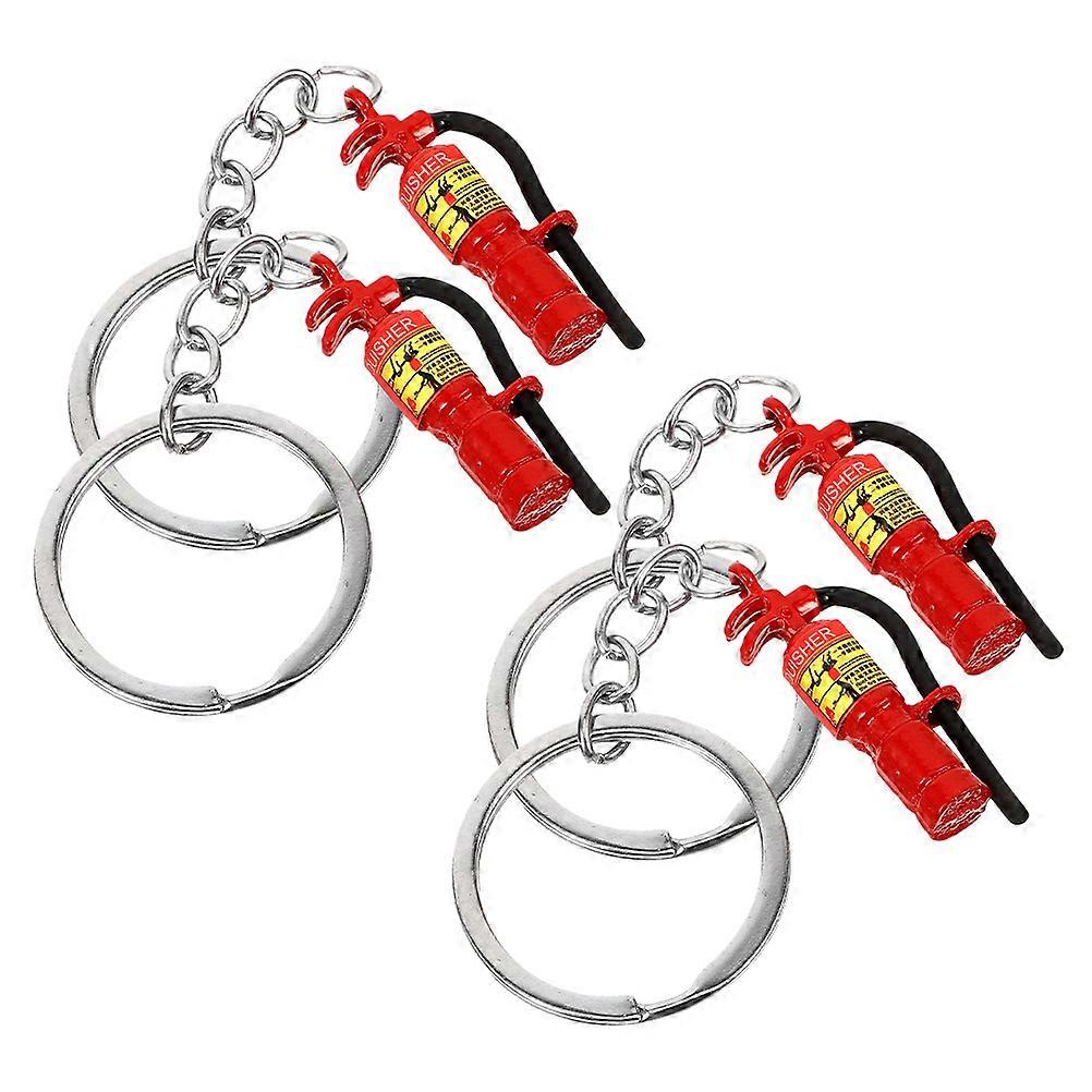 Extinguisher Keychain Firefighter Pendant for Hanging Keys 12Pcs Set