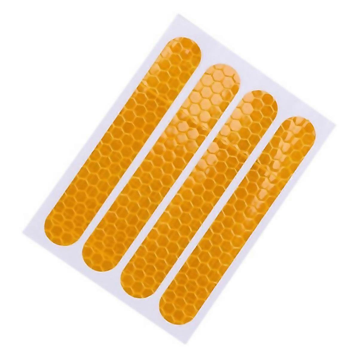 For Front Rear Wheel Cover Protective Shell Reflective Sticker Yellow