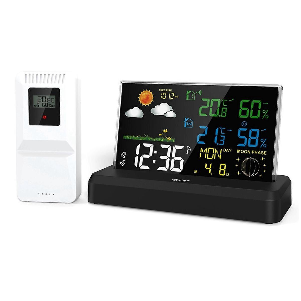 VA Color Screen Digital Forecast Weather Station Radio EU Plug A