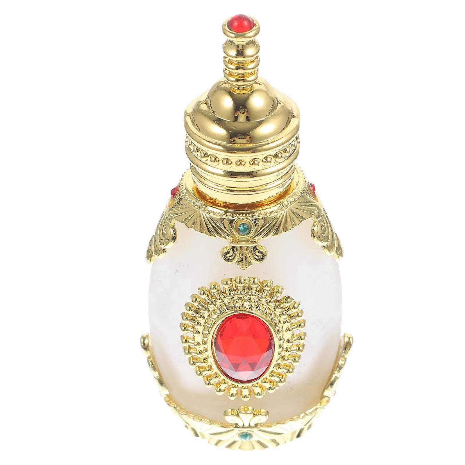Refillable Perfume Bottle Glass Perfume Bottle for Home 3Pcs Red Elegant