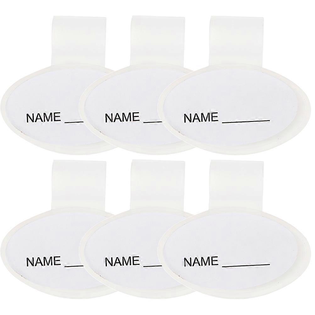 White Stethoscope Name Cards for Identification Tag Clip with 24Pcs Supply