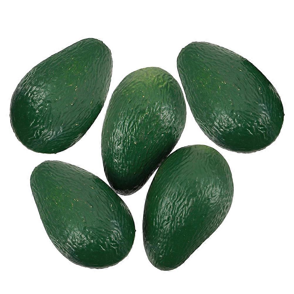 Artificial Avocado Fruit Model for Decoration 10Pcs Realistic Plastic Green
