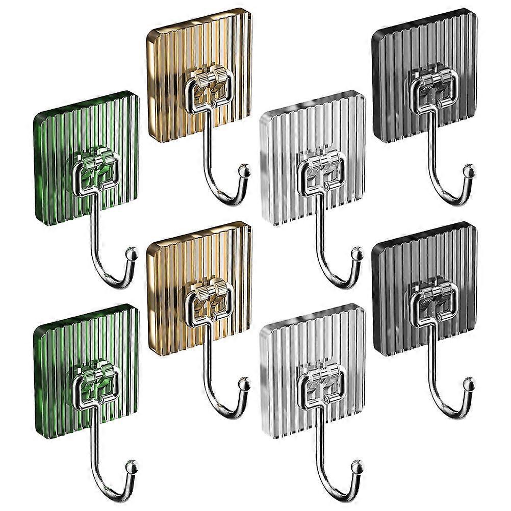 Wall Hooks 32Pcs Rectangular Towel Hook Lightweight Design For Bathroom Kitchen Installation Without Drilling 10x6cm