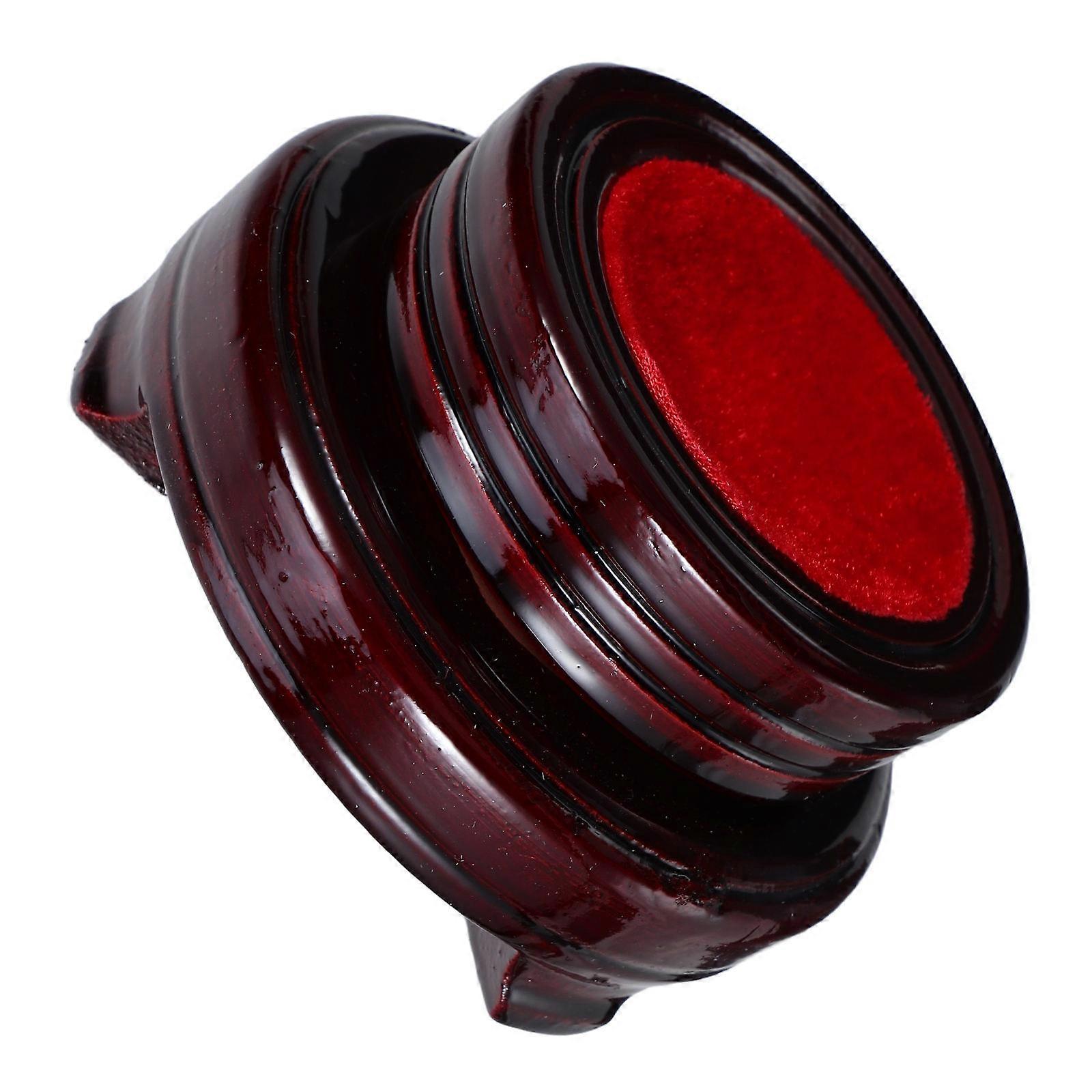 Crystal Display Wooden Holder for Display 2Pcs Rotating Bonsai Pedestal