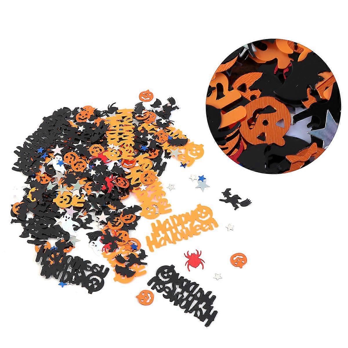 Halloween Confetti Table Scatter Ghost Pumpkin Bat Witch Assorted Bar Decor 1Set