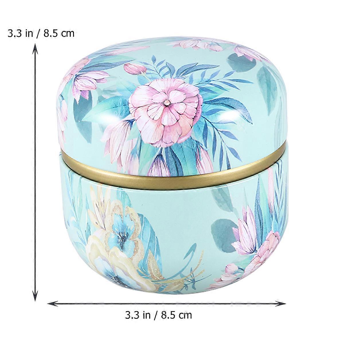 Round Mini Tinplate Storage Tank For Guests And Hosts At Birthday Parties And Showers With Thicken Material 1Pack