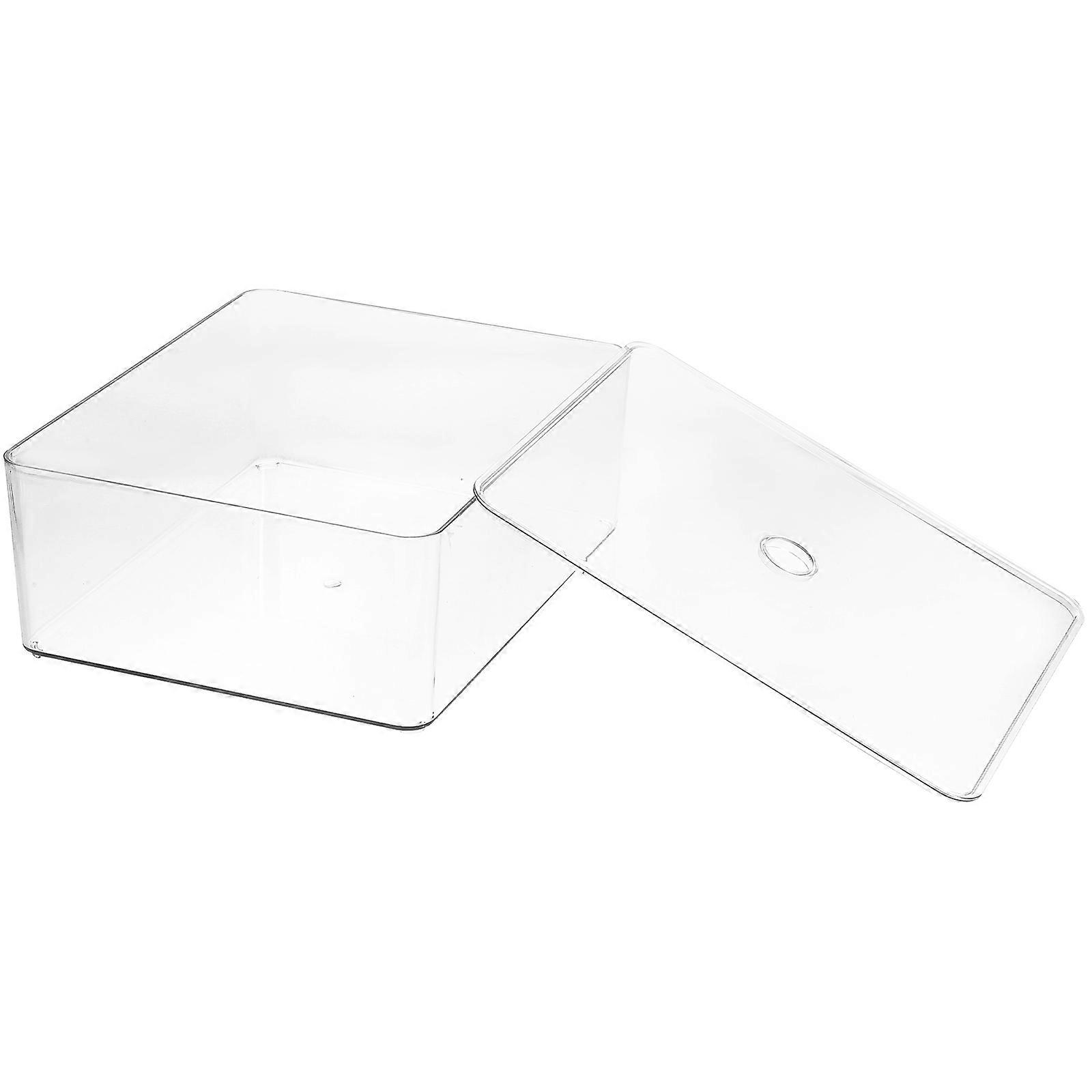 Cosmetic Storage Box for Storage Use 2Pcs Transparent Acrylic Makeup Holder
