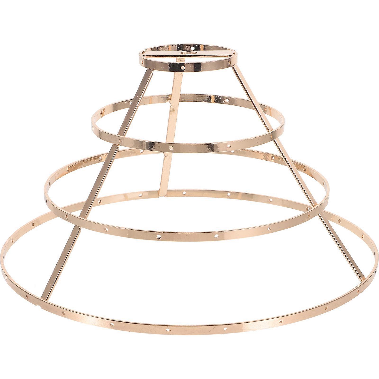 Golden DIY Lampshade Bracket Frame for Lampshade 3Pcs Pack