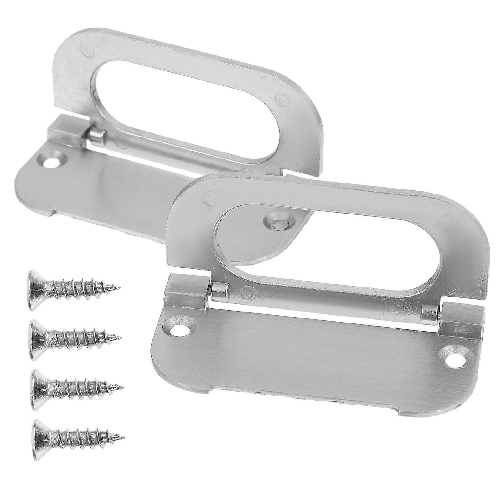 Minimalist Invisible Design Furniture Handle Zinc Alloy Pulls For Drawer Closet Office Bathroom Cabinets Silver Easy Cleaning 4 Sets