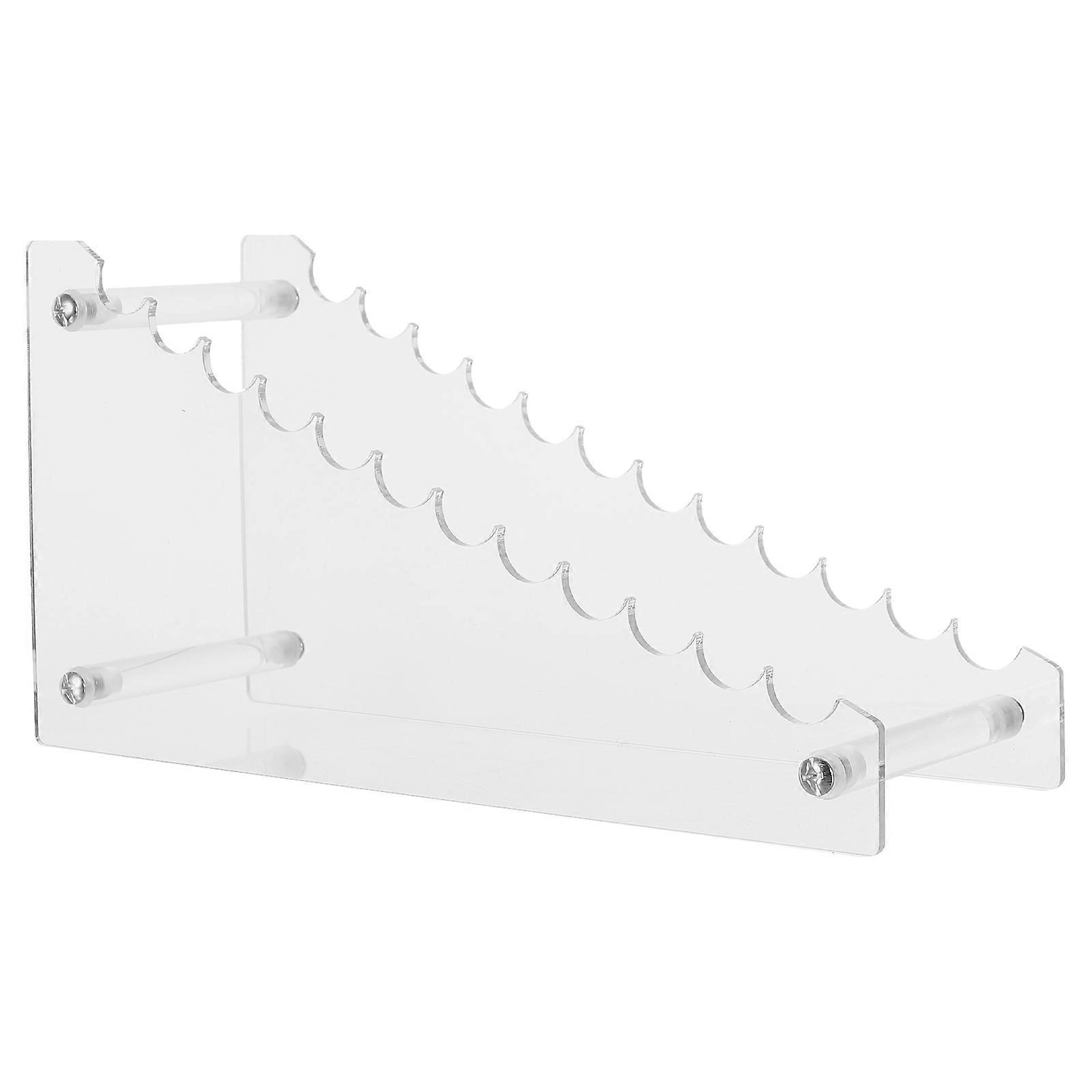 Sleek Acrylic Organizer For Commercial Use Accommodating Various Pens And Eyebrow Pencils With A Functional Design 1Pcs