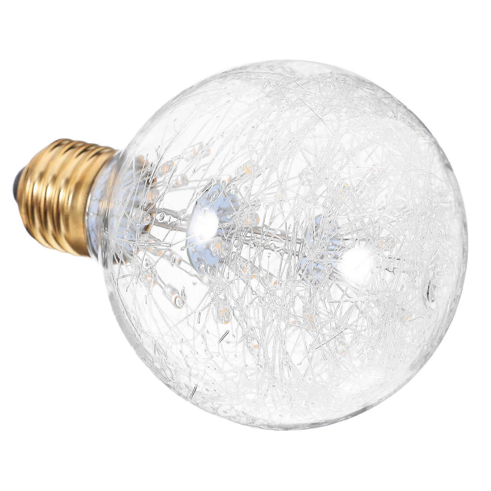 Vintage Led Bulb Round Shape Decorative Light Bulb for Light Fixtures Offering Illumination with Durable Transparent Glass 1Pack