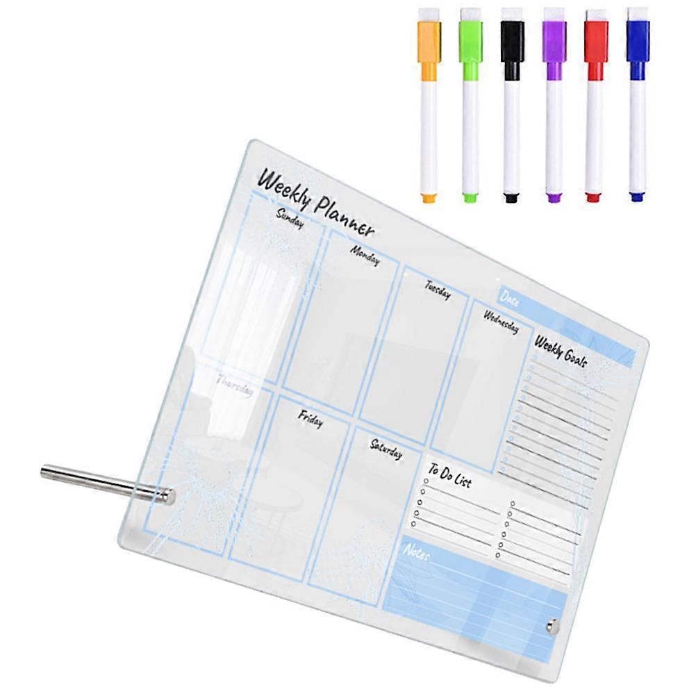 Multi-Function Dry Erase Board For Office Use Acrylic Clear Note-Taking 2 Sets