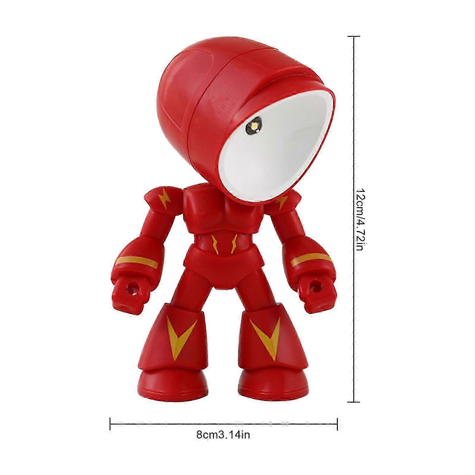 Nouvelle veilleuse LED Mini Mignon Robot Forme Lumière DIY Kawaii Cadeau Cartoon Lampe de Table 2023