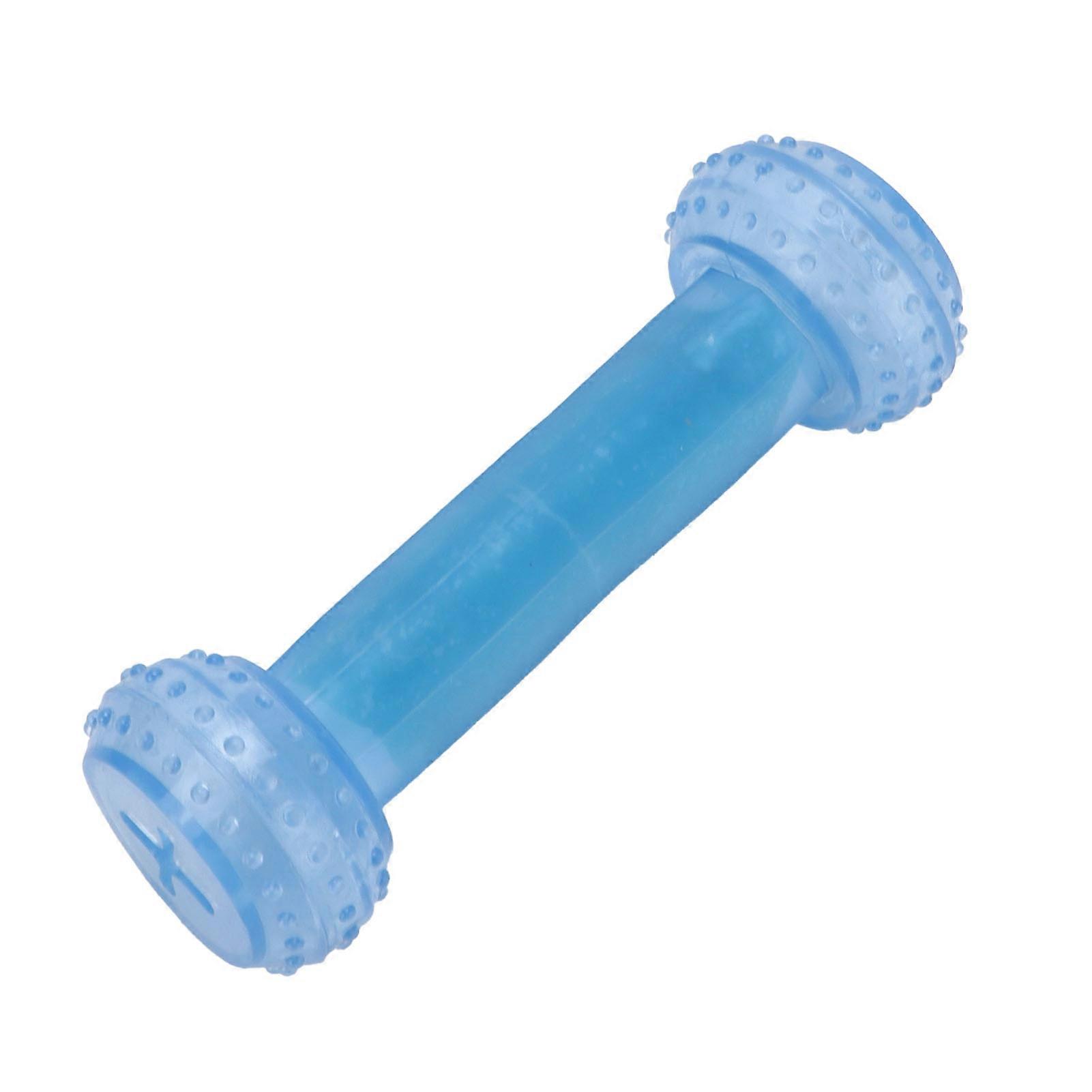 Barbell Type Pet Cooling Chew Toy TPR Bite-Resistant Teether