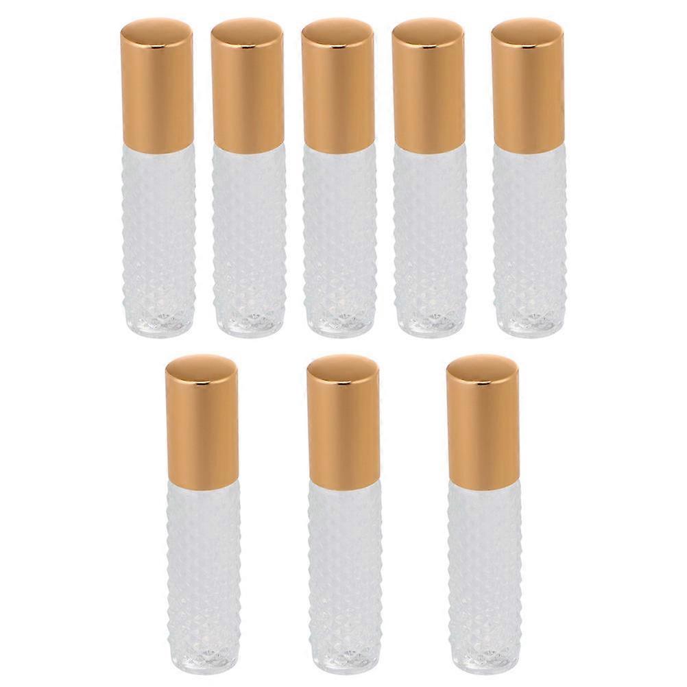 Glass Empty Bottle Essential Oil Roller Bottle for Storage Use 8Pcs