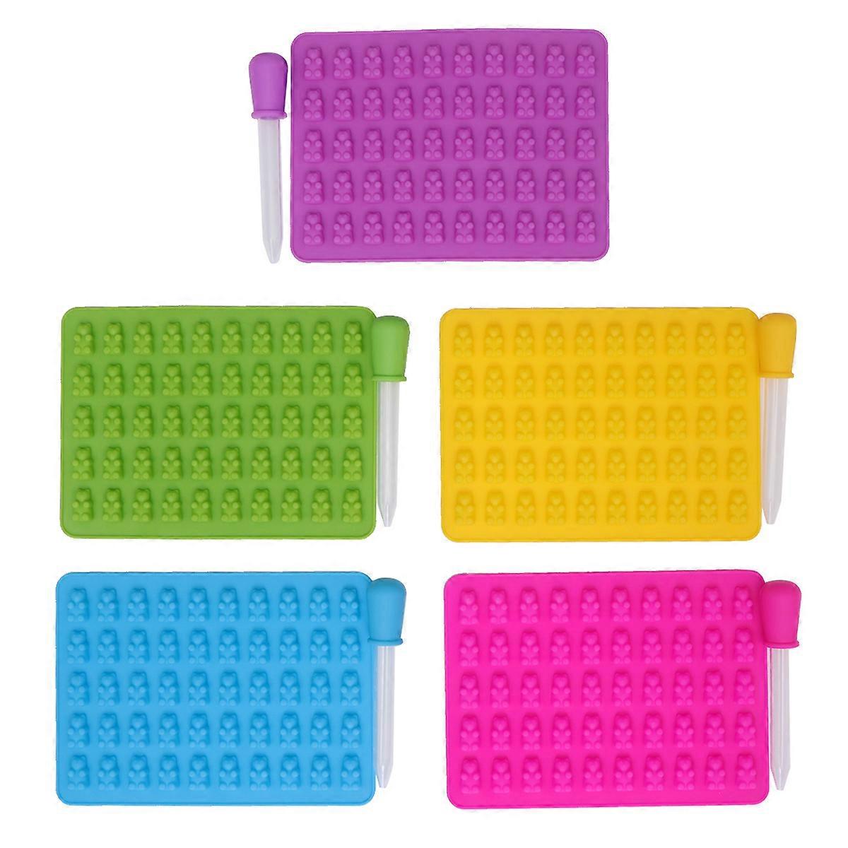 Chocolate Mold Bear Shaped Candy Mold for Making Cake 5Sets