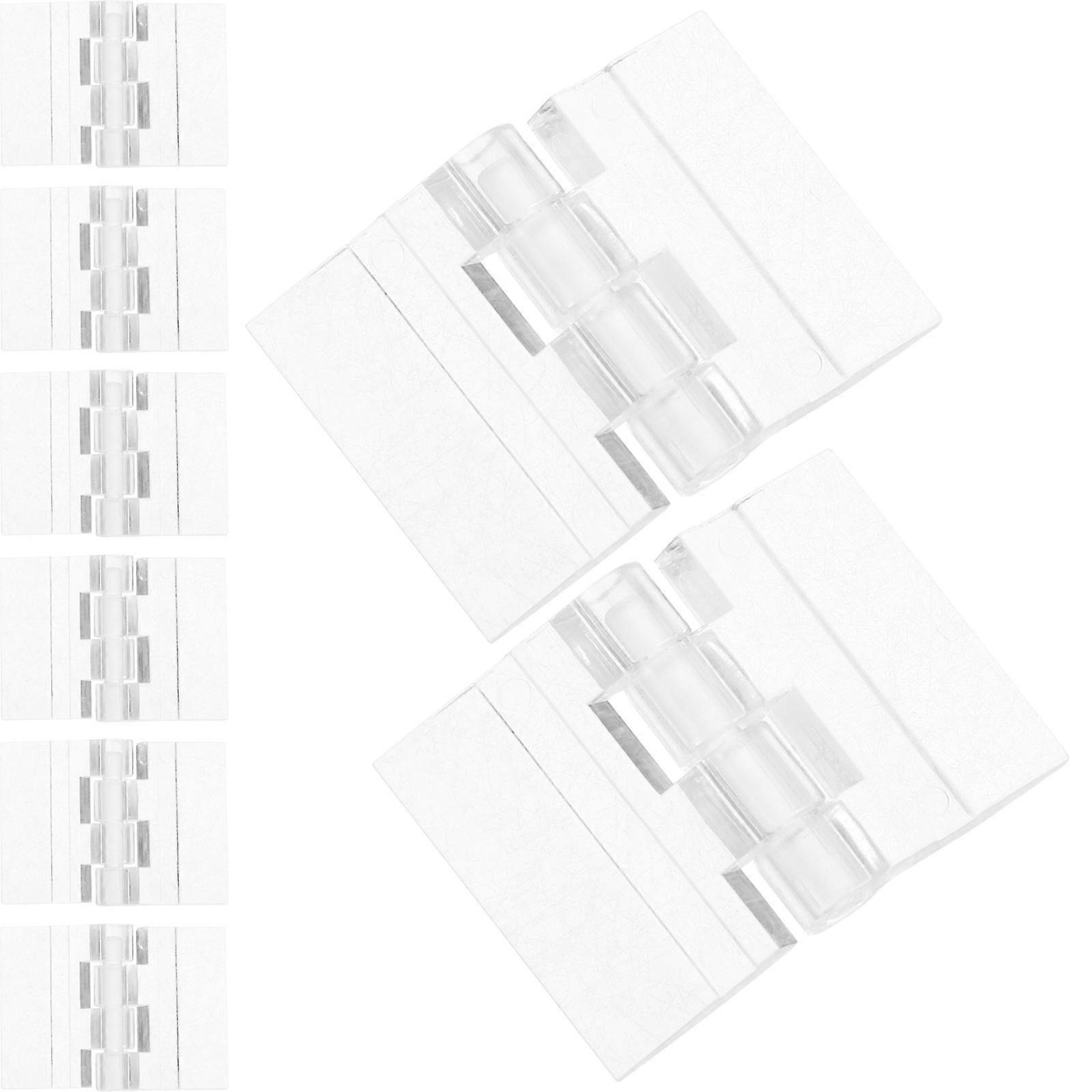 Transparent Acrylic Hinges Folding Hinge for Cabinet Drawers 40Pcs
