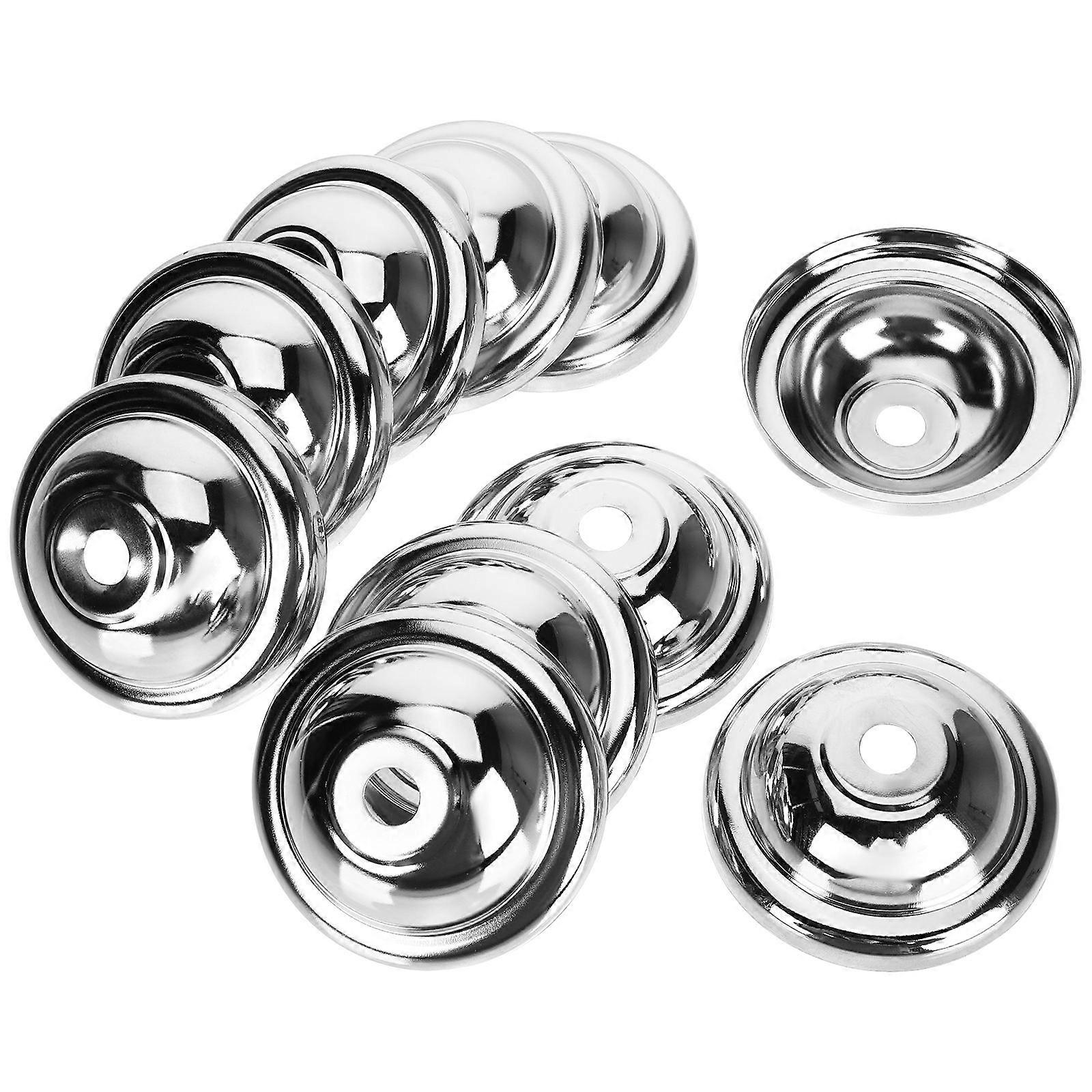 Ceiling Canopy Lighting Plate for Home 50Pcs Silver Table Lamp Gasket