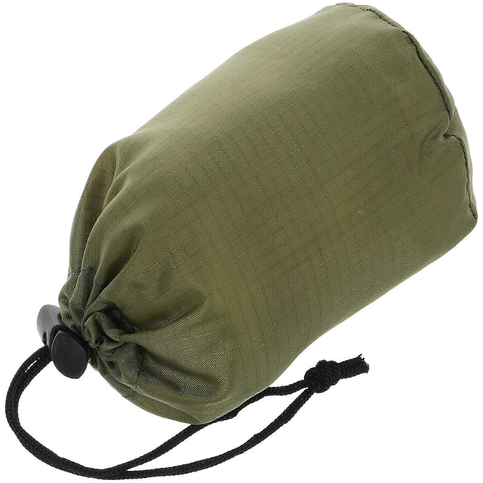 Waterproof Nylon Drawstring Bags for Emergency Raincoat Storage 5Pcs
