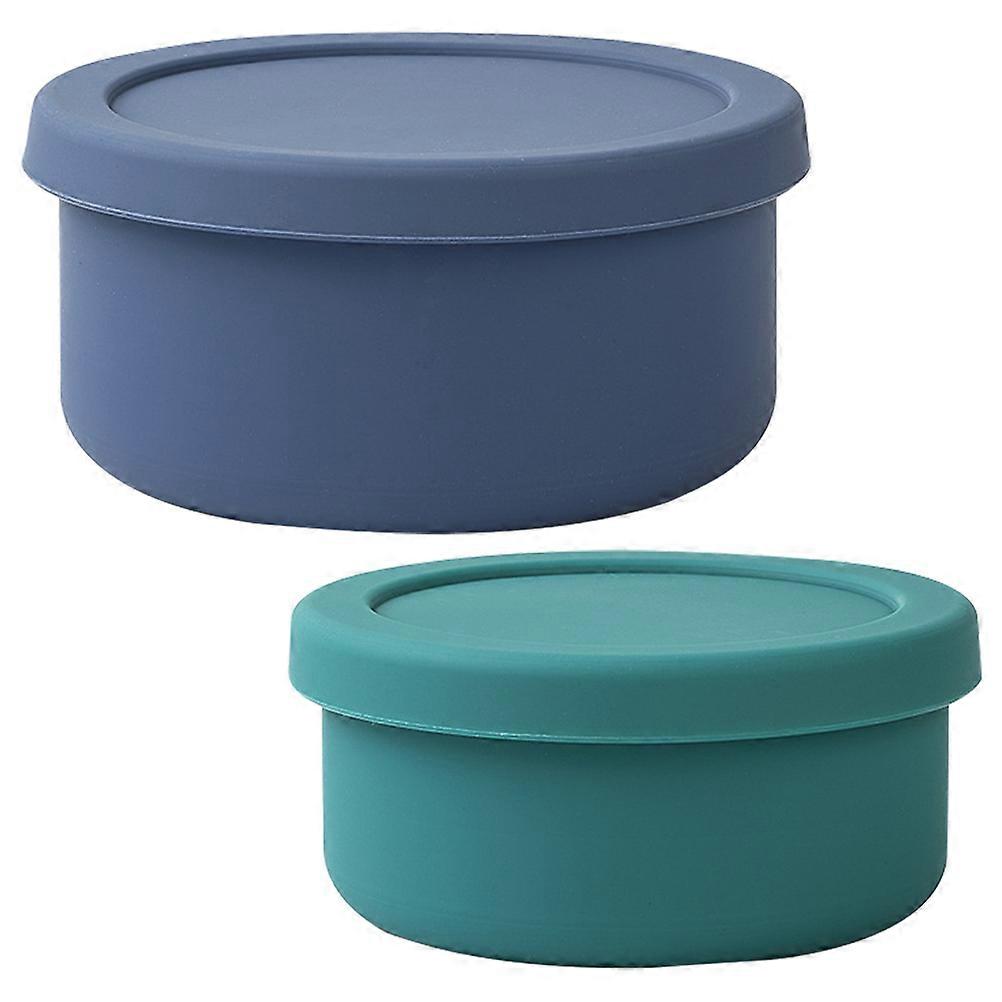 Small Food Storage Containers With Lids Multi Function Bento Boxes Students Outdoor 2Pcs