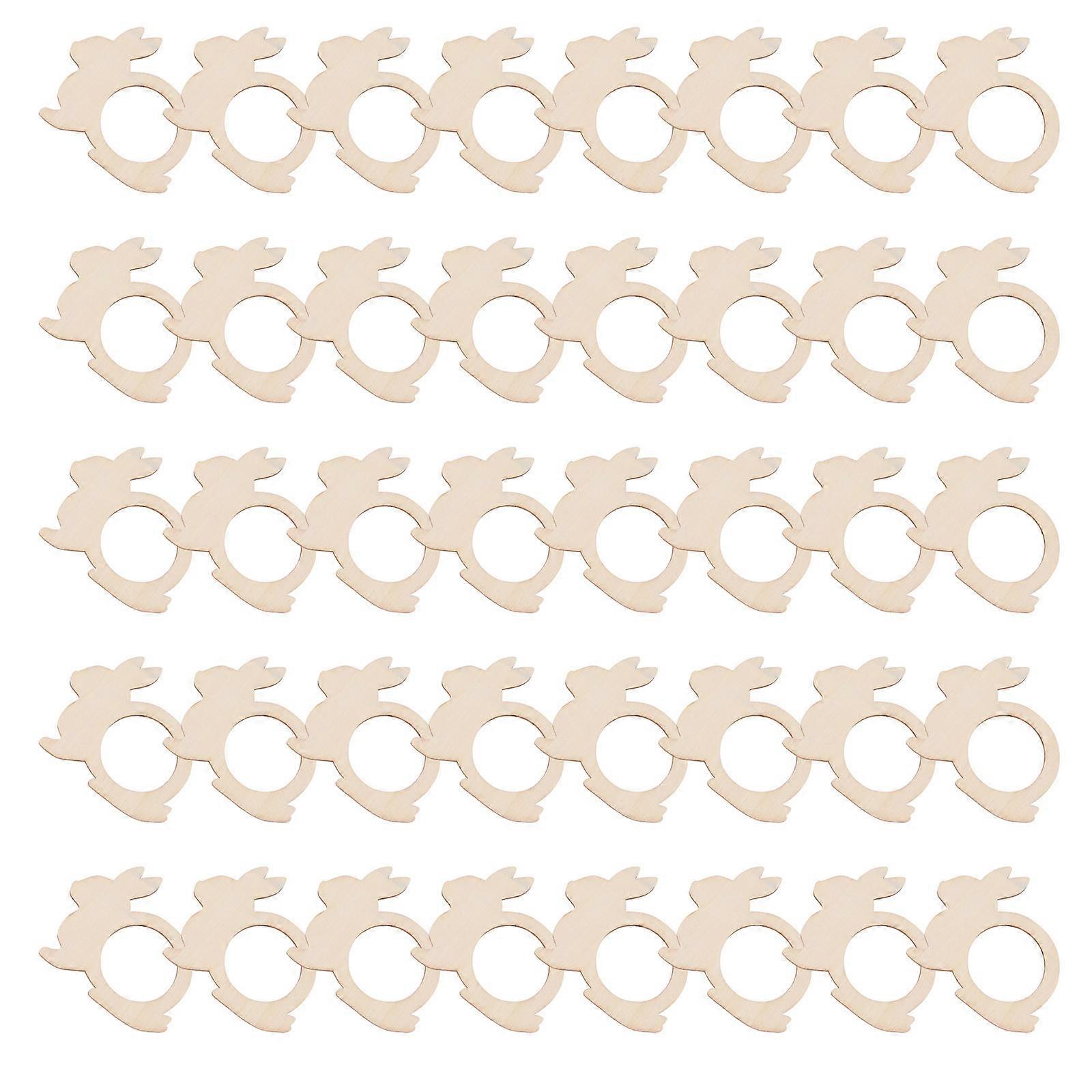 Decorative Rabbit Shape Napkin Holders For Family Gatherings Birthday Parties Elegant Design 80Pcs