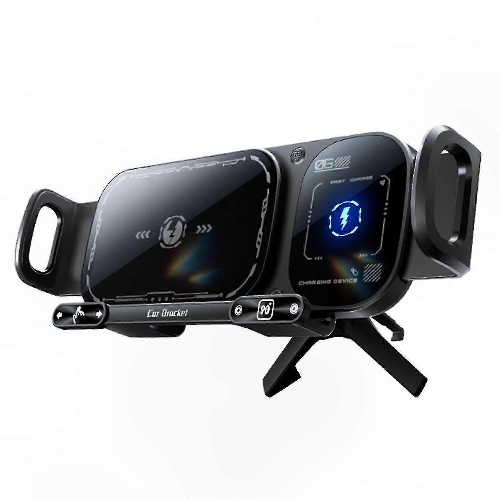 Wireless Charging Phone Mount with Rotating Function for Vehicle Navigation Use