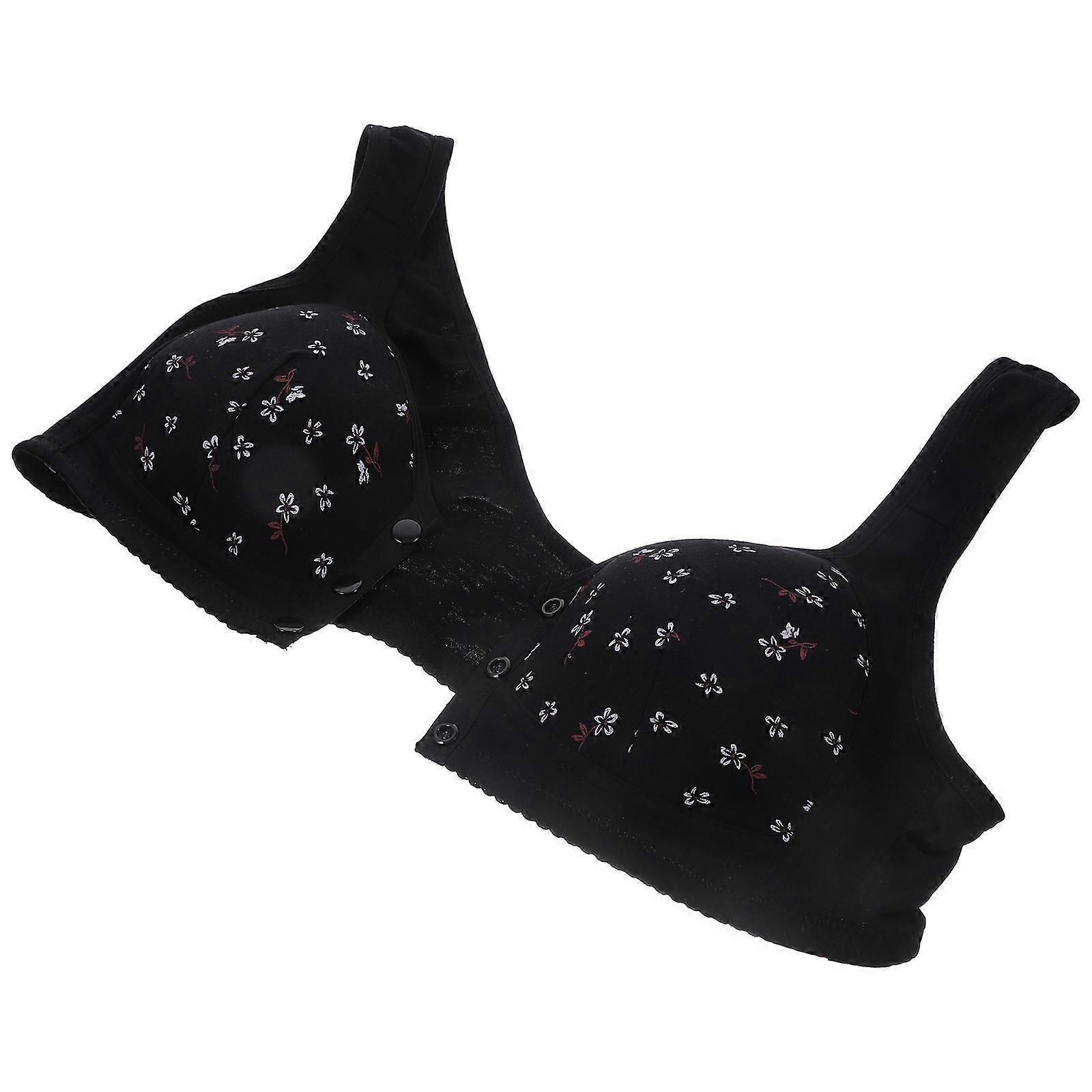 Bras for Women No Underwire Front Closure Bra Comfortable 4Pcs Pack