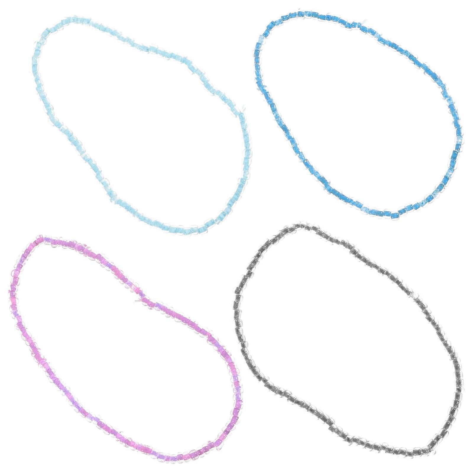 Decorative Glow in The Dark Ankle Bracelets for Women 20Pcs Set