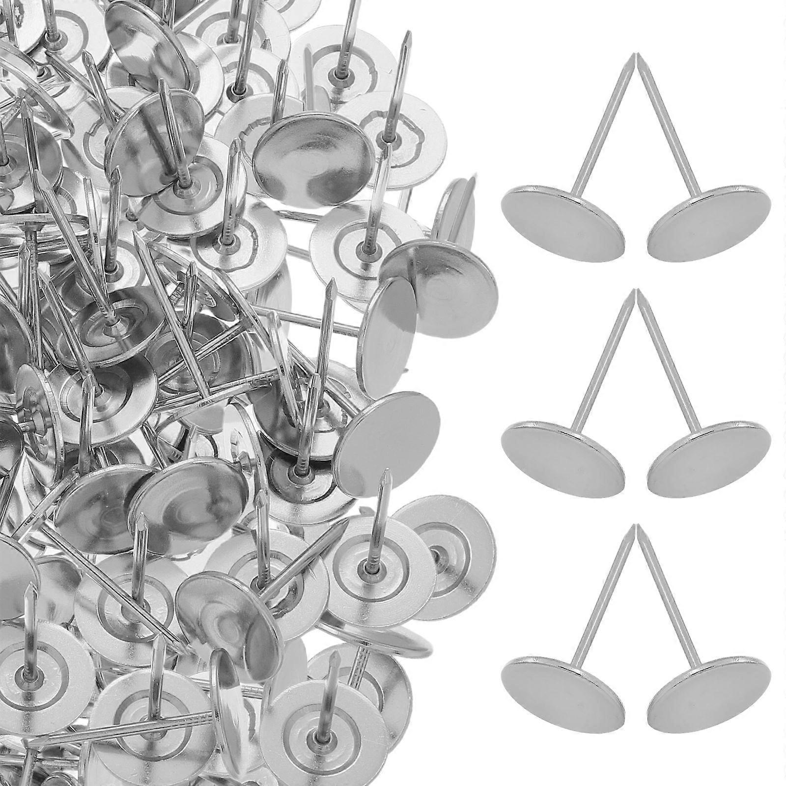 Decorative Thumb Pushpins Flat Head Tacks for Upholstery 200Pcs Set