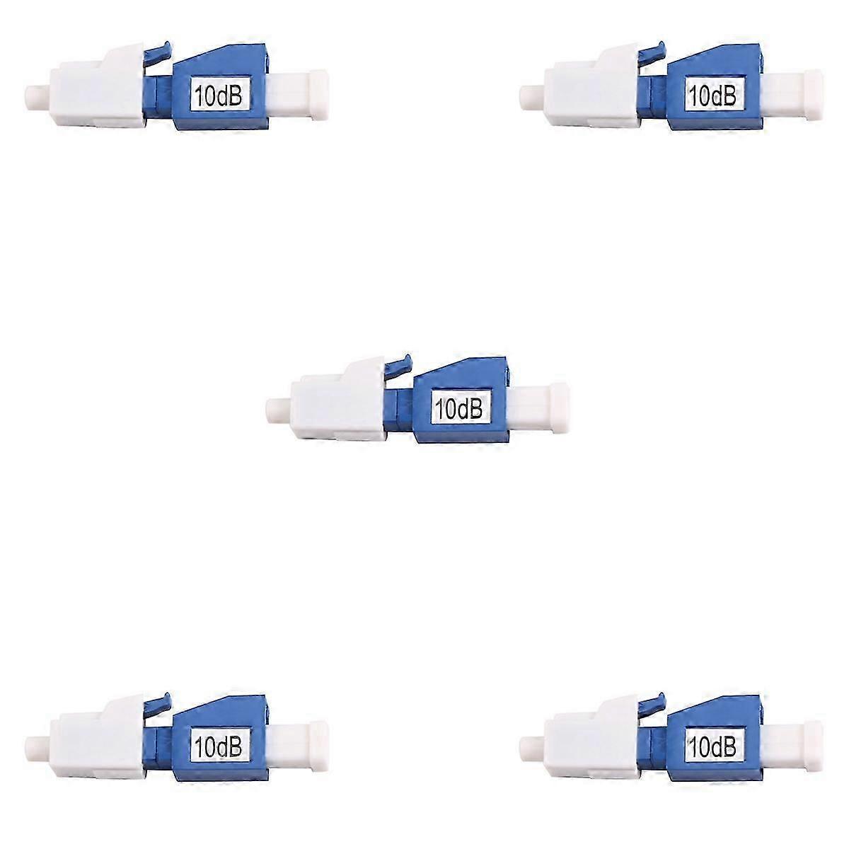 Adaptateur fibre optique LC UPC 10 dB pour connecteur SC UPC Simplex, 5 pièces