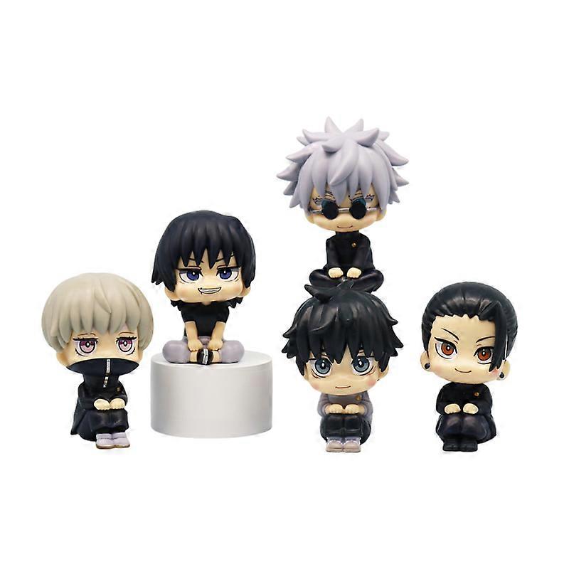 5pc Jujutsu Kaisen Yuji Itadori Gojo Satoru Q Ver. PVC Action Figures Anime Figure Model Toys