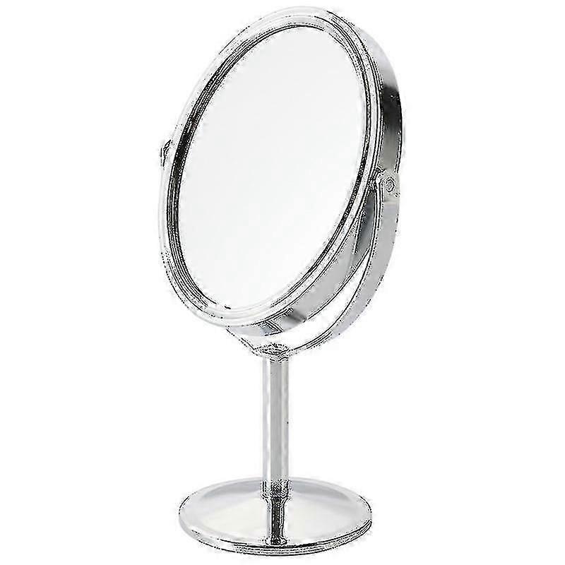 Pivoting Tabletop Mirror With 10x Magnification, Chrome-plated