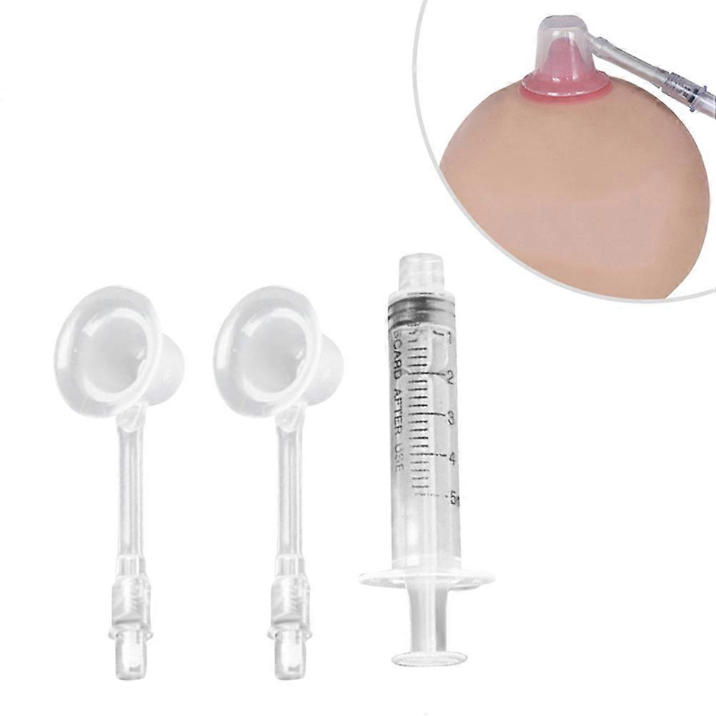Breastfeeding Aid 2Pcs Aspirator for Flat Treatment