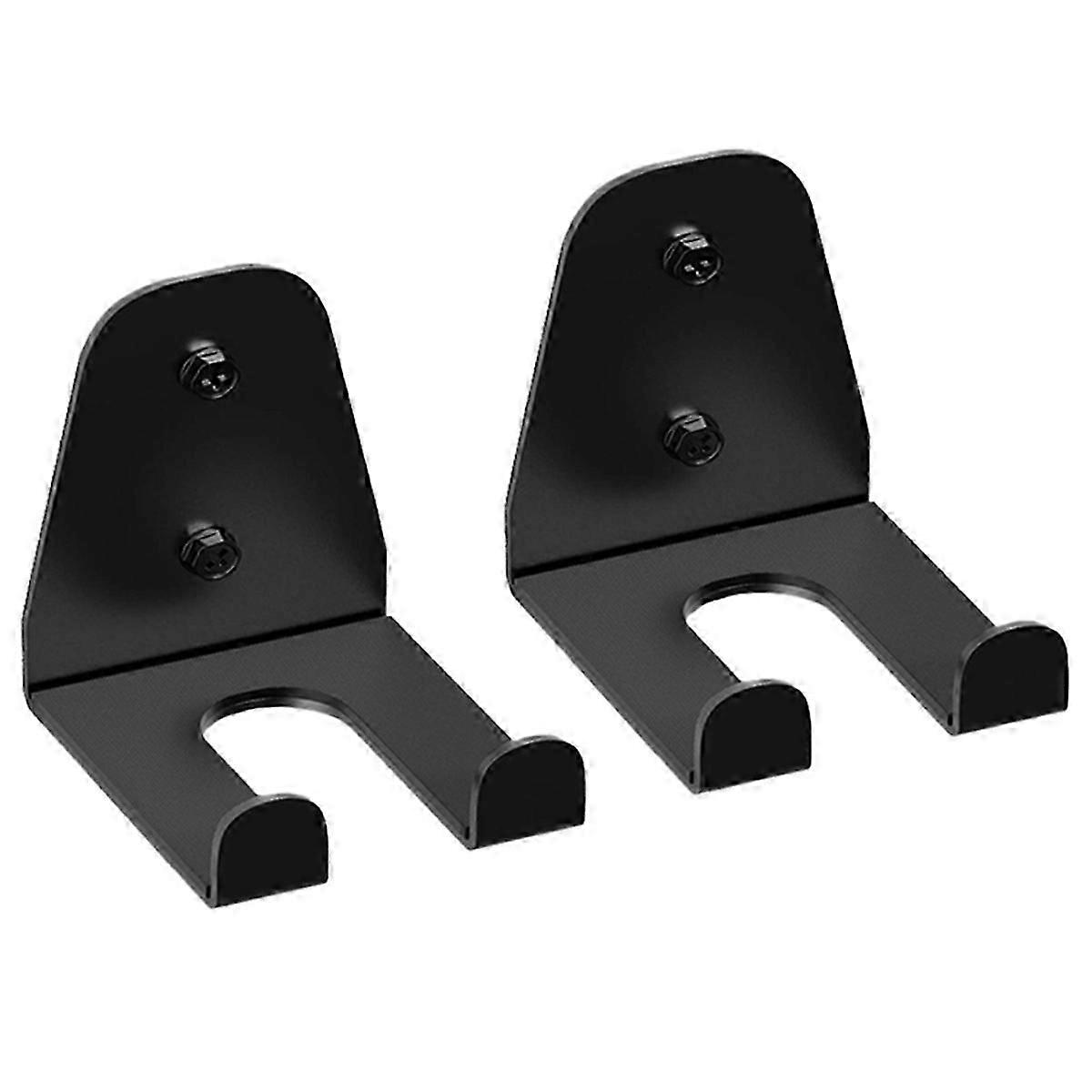 2PCS Barbell Hanger,Double Hook Garage Gym Bar Wall Rack