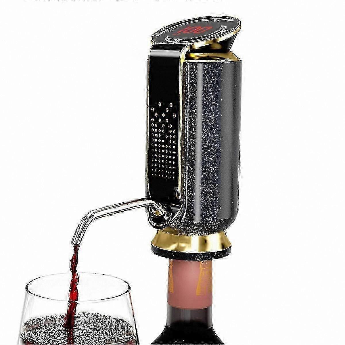 Wine Enthusiast 3-in-1 Electric Aerator with LED Display and Temperature Monitor