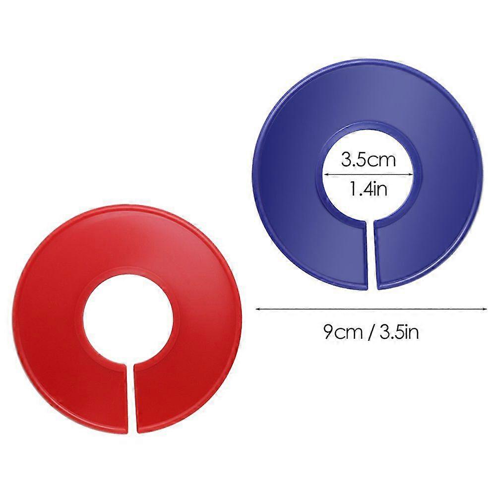 10pcs DIY Clothing Size Divider Plastic Round Size Divider Wall Hanging Size Circle (Random Color, 10pcs/Set)
