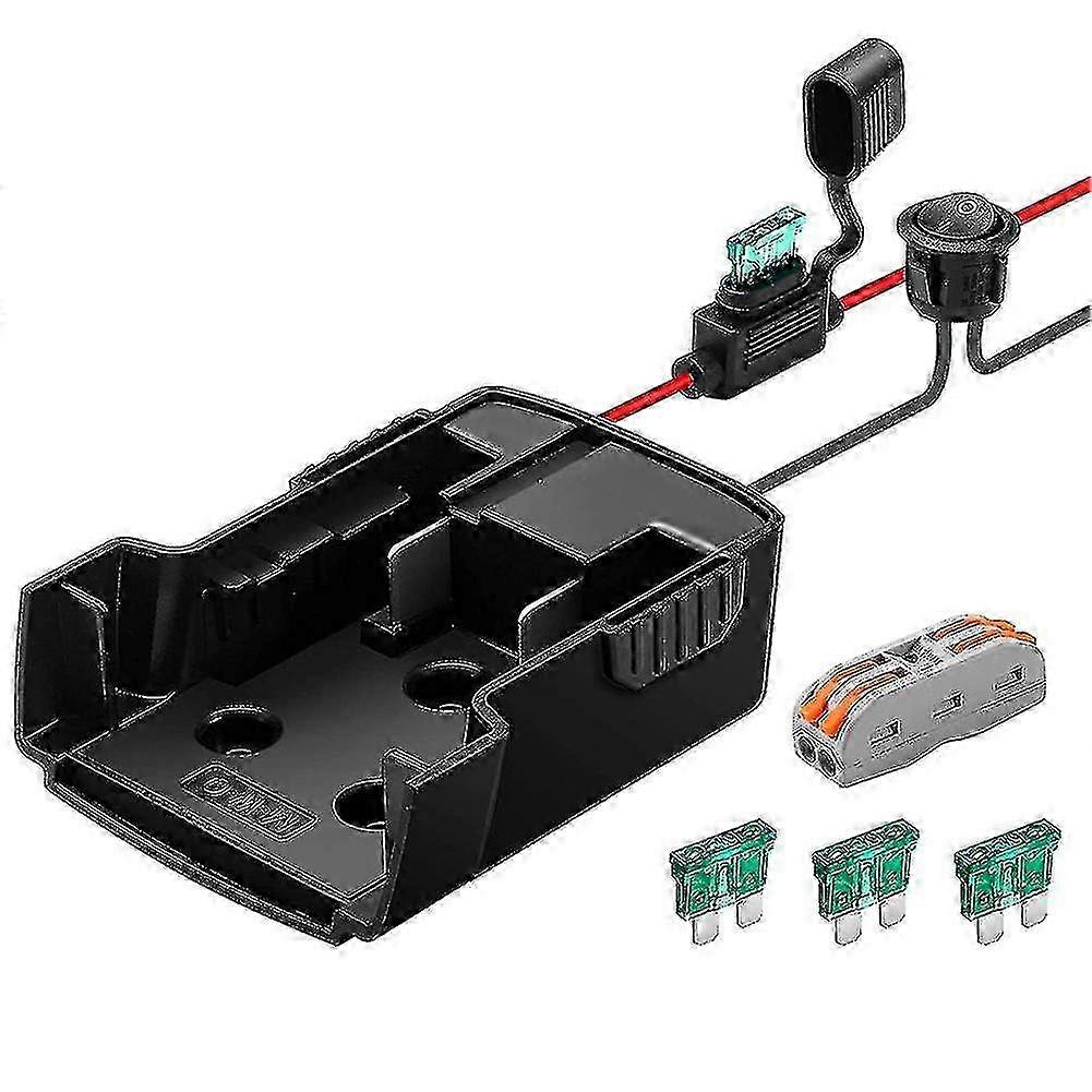 25-26 Power Wheels Battery Adapter M18, Power Wheels Battery Conversion Kit, With Switch And 4 Pcs Fuse,f