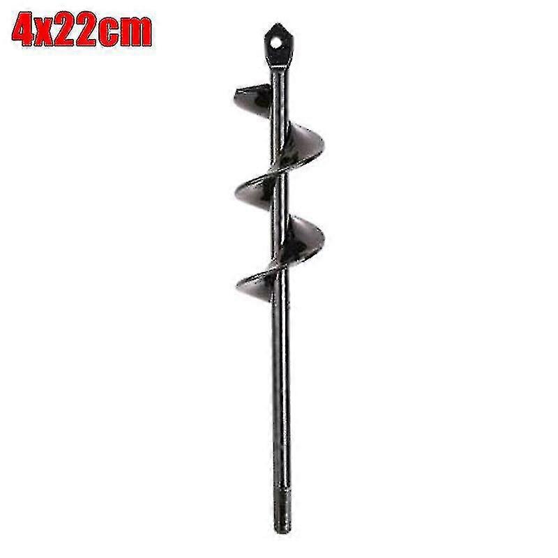 25-26 Drill Bit Extensions 4cmx22cm Loosing Soil Earth Auger Spiral Drill Bit Set Gardens Digging Plantings Seedling