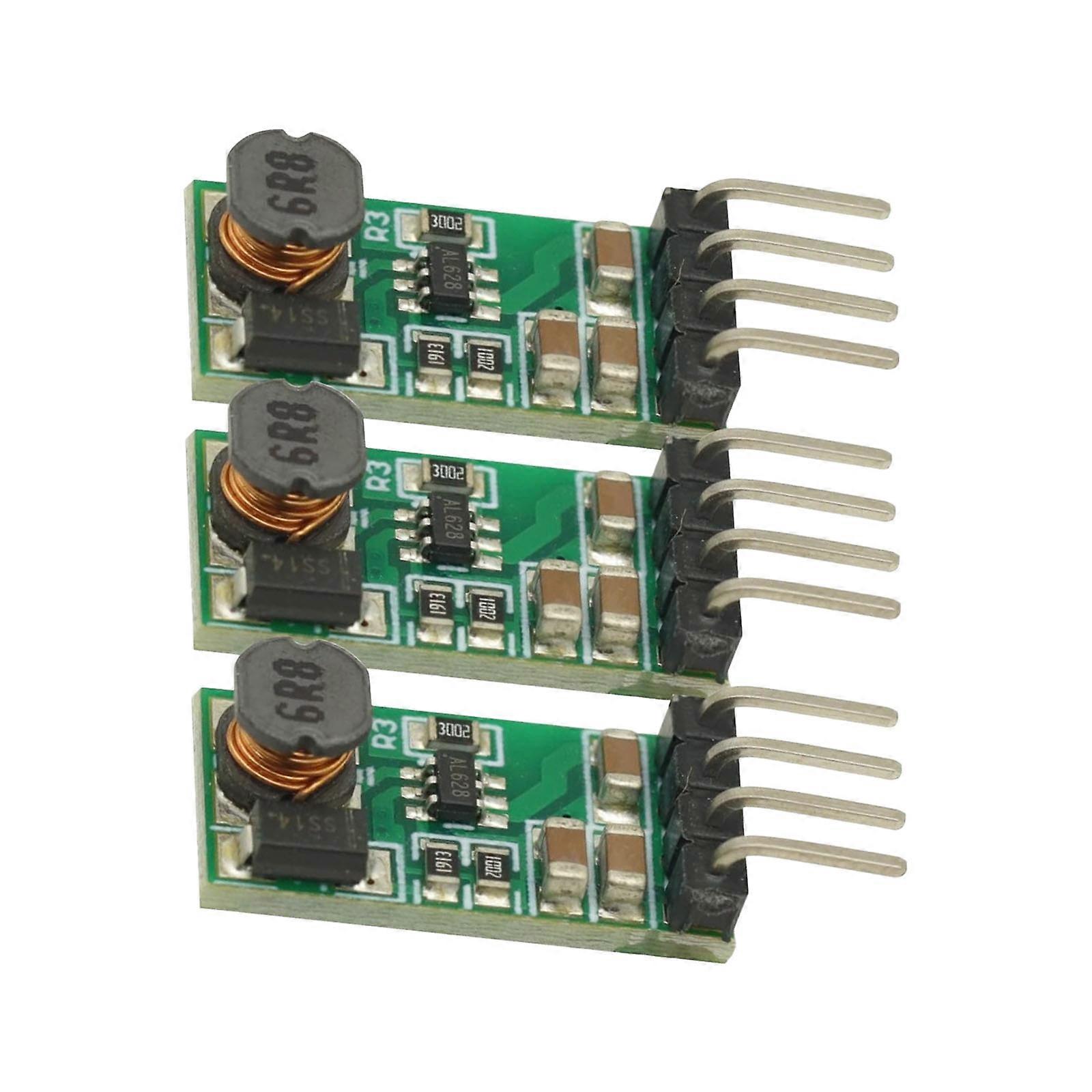 3Pcs 3.3V 3.7V 5V 6V 5V to 12V Stepping Up Converter Module Board Power Module For Power Supply Conversion Module Multicolor