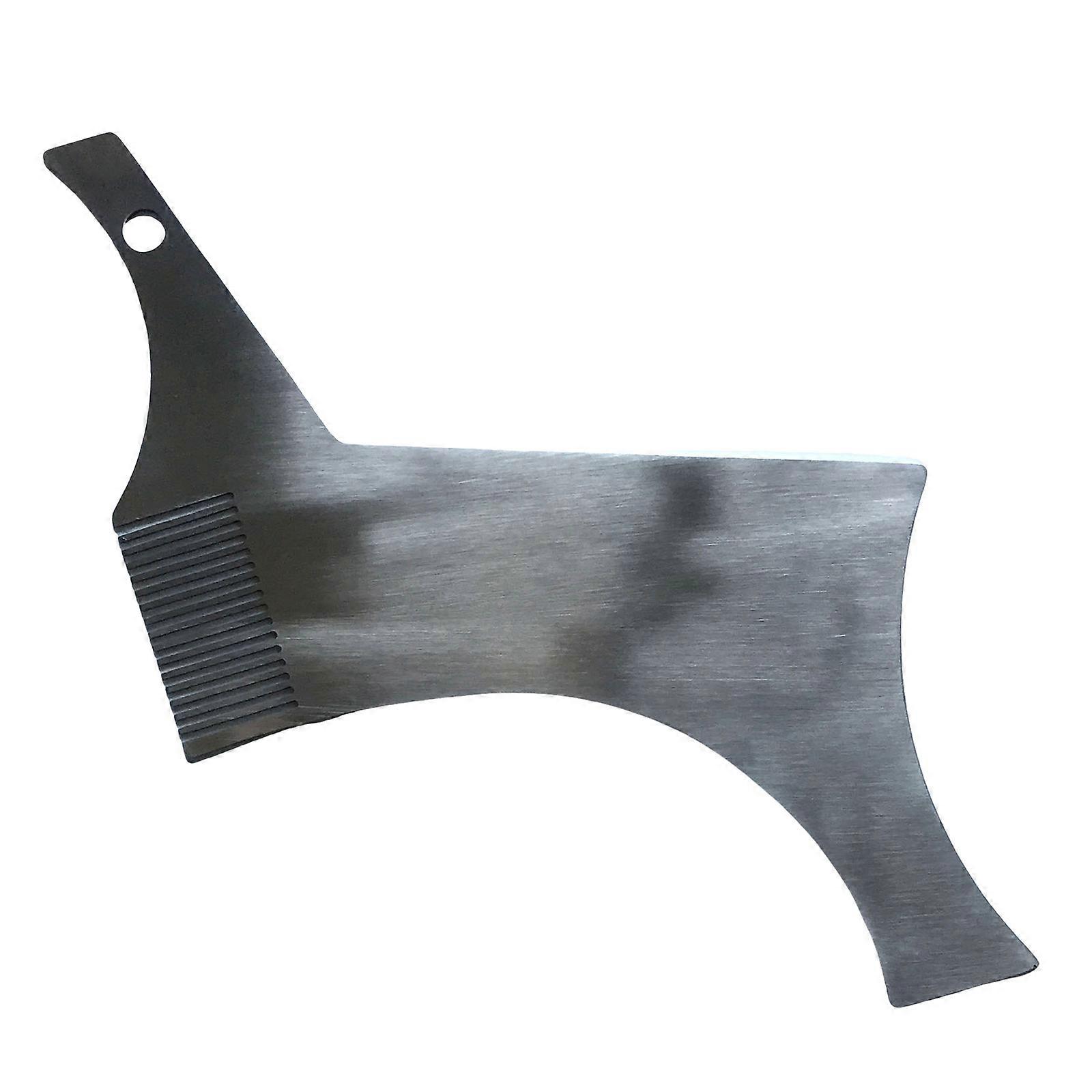 Stainless Steel Man Beard Styling Template Guide Beard Comb for Man Lightweight Flexible Beard Shaping Trimmer Tool Multicolor