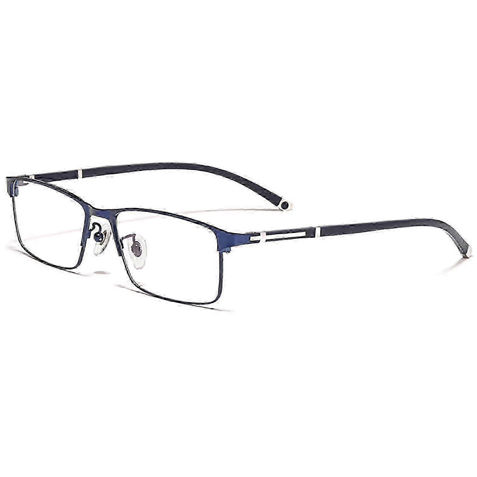 New & Stylish Reading Glasses for Men: Blue Light Blocking Metal Full Frames with Fashion-Forward Design & Durable Frames