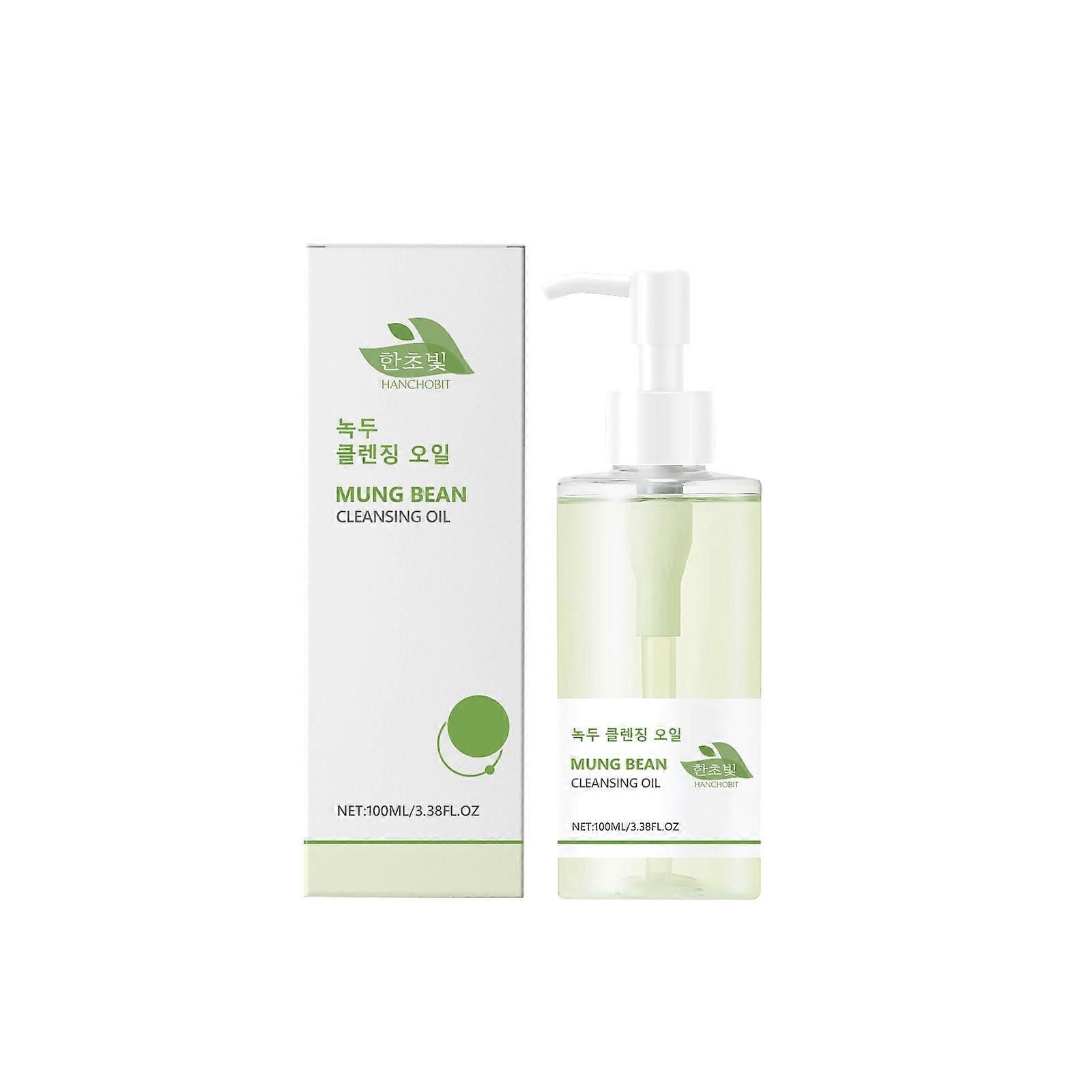 Dry Skin Hanchobit Mung Bean Cleansing Oil Gentle Cleansing Dissolves Facial Eyes And Lips Makeup Non-Greasy Refreshing Cleansing Oil