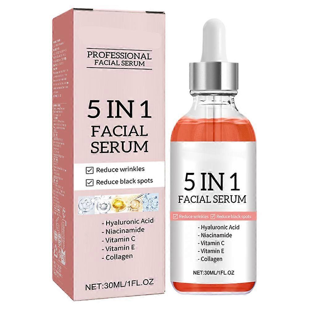Anti Wrinkle Face Serum 30ml With Hyaluronic Acid Niacinamide Collagen Fades Spots Hydrates All Skin Types