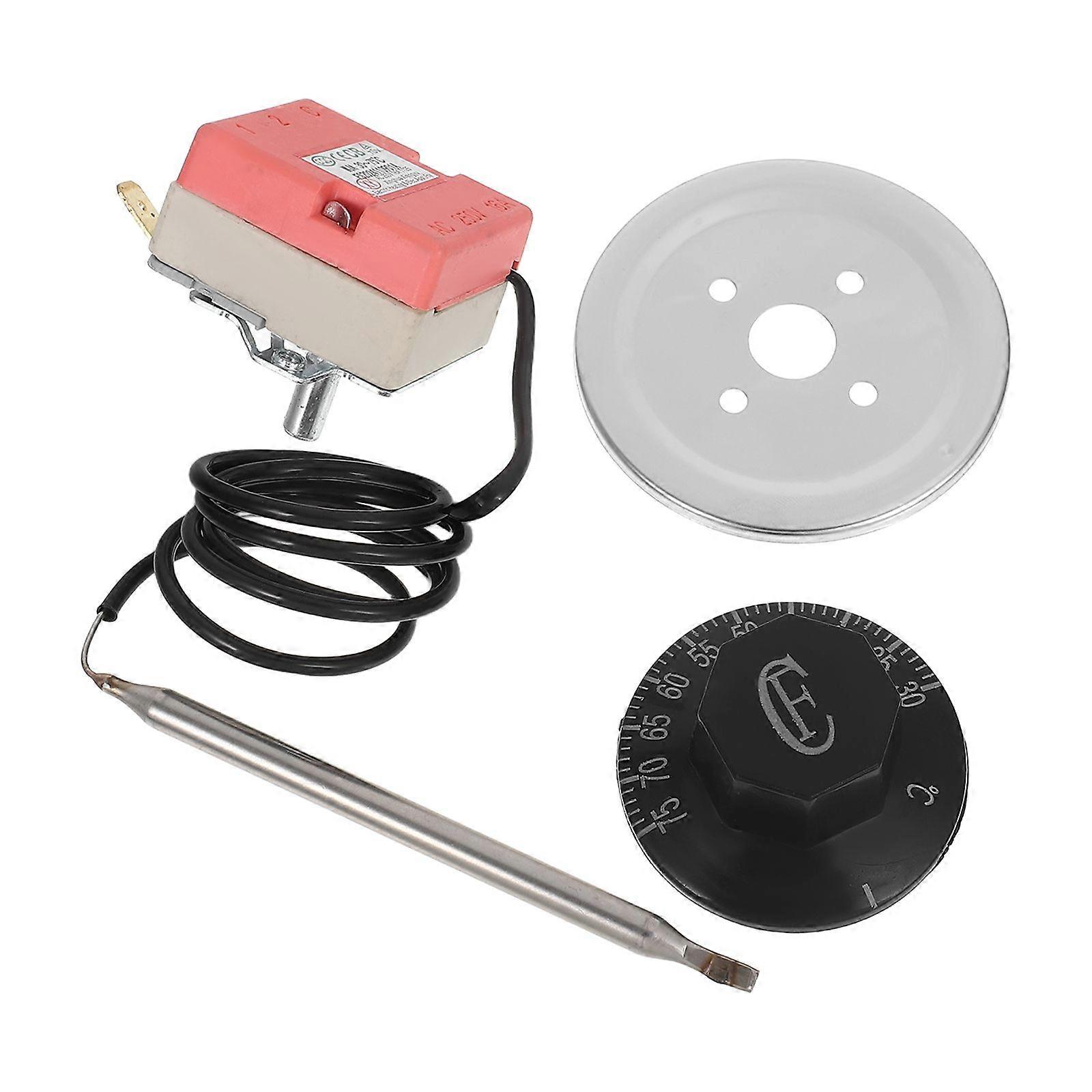 1 Set Of Adjustable Thermostat Temperature Controller Switch For Electric Water Heater With Rotary Knob For Precise Temperature Control