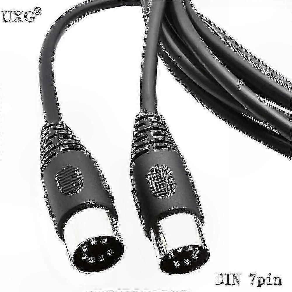 7-Pin MIDI Controller Cable, Male to Male, 1m/1.5m/3m Length Options for Musical Instruments Connection Edition 1107