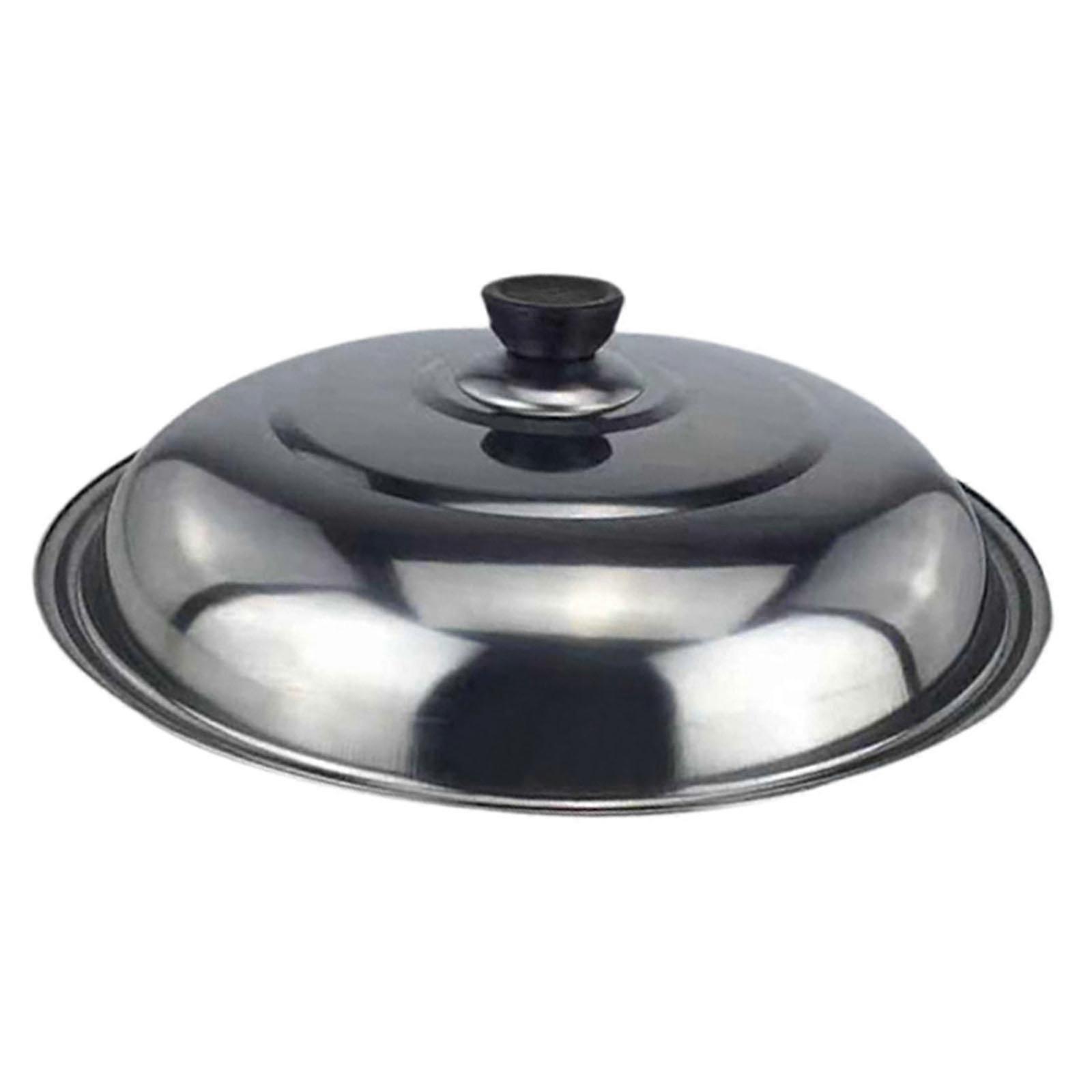 Stainless Steel Pot Lid With Handle Convenient Rustproof Cookware Lid Heat
