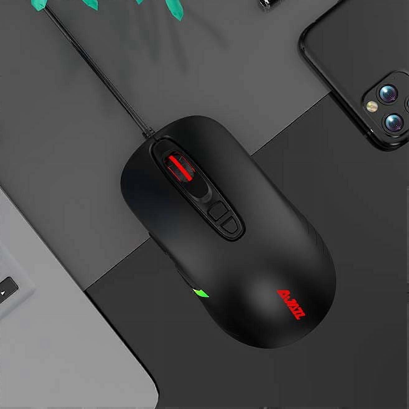 AJ125 7-button sensor 10000 DPI wired gaming mouse for desktop PC notebook, Mouse