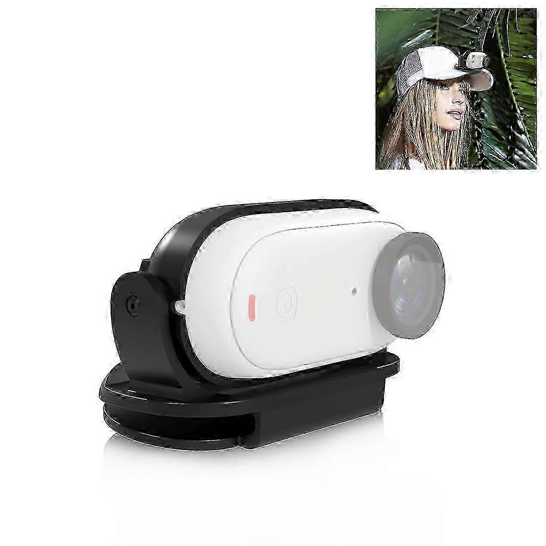 For Insta360 GO3 / GO 3S PULUZ Easy Clip Hat Clip Quick Release Clamp Magnetic Frame Fixed Mount (Black)