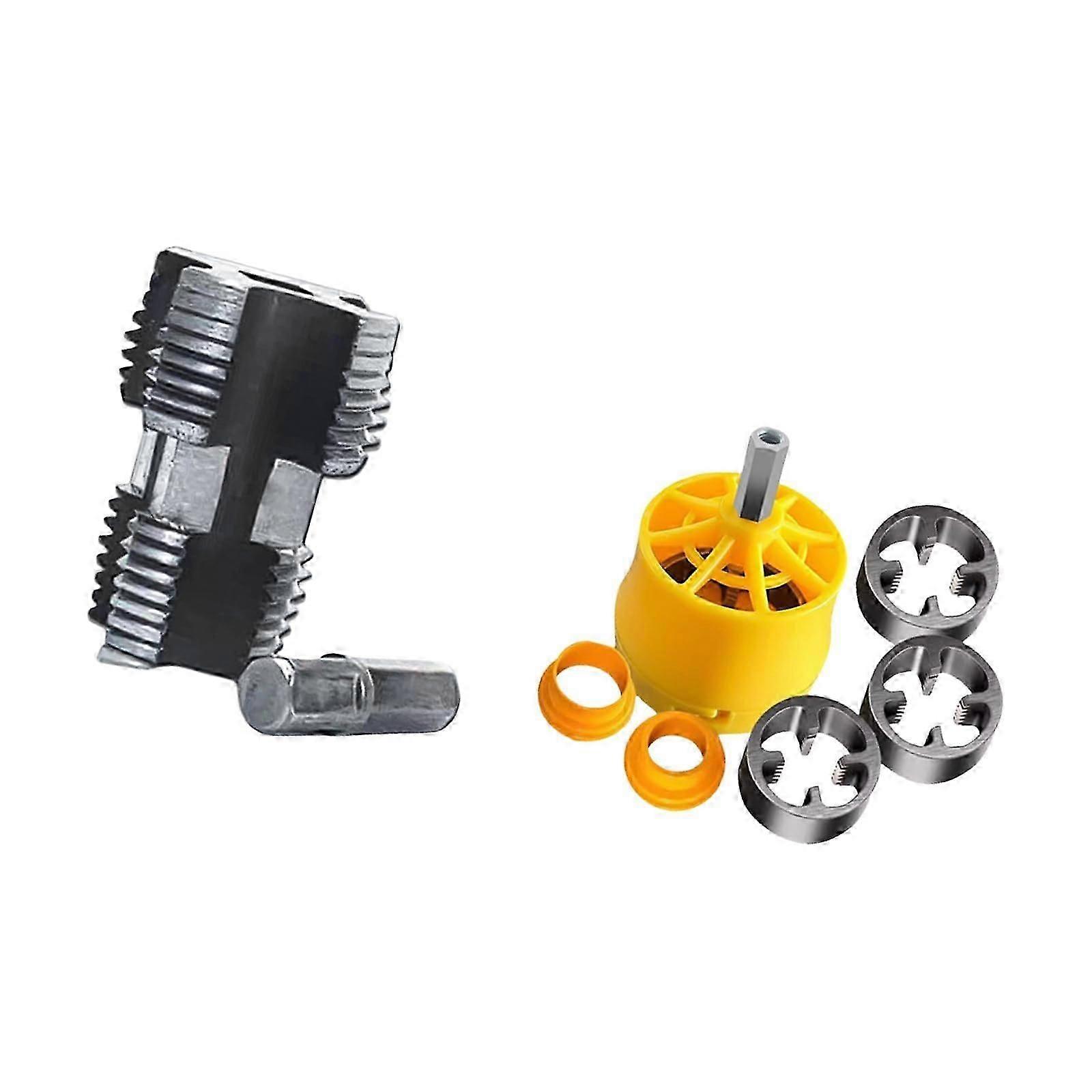 Electric drill PVC pipe thread PVC thread maker tool PVC thread maker tool for electric drill water pipe screw tool wire opener set