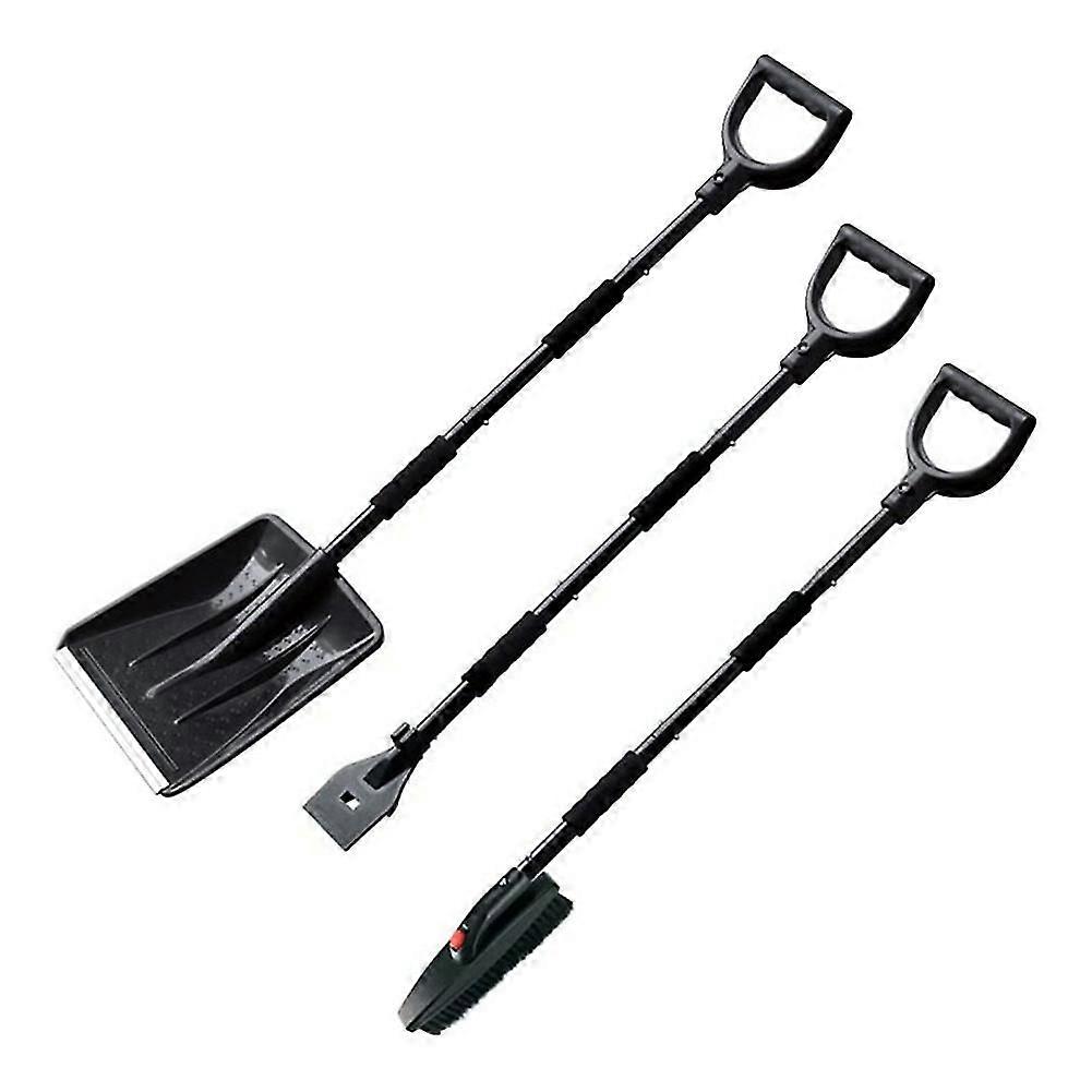 3 - in - 1 Snow Shovel Set: Collapsible Snow Brush Scraper for Winter Snow Removal and Car Ice Scraper